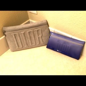 2 dior cosmetic pouches